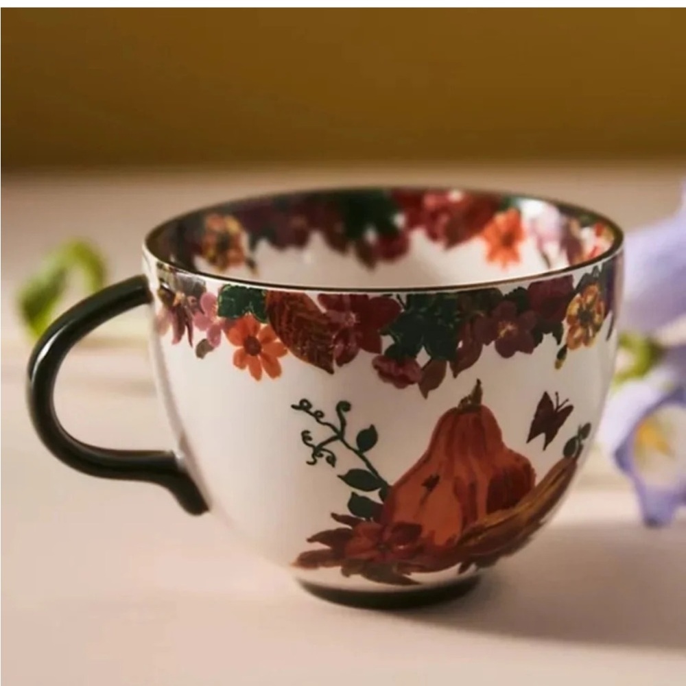 NWT Anthropologie Nathalie Lete Gourd Pumpkin Mug